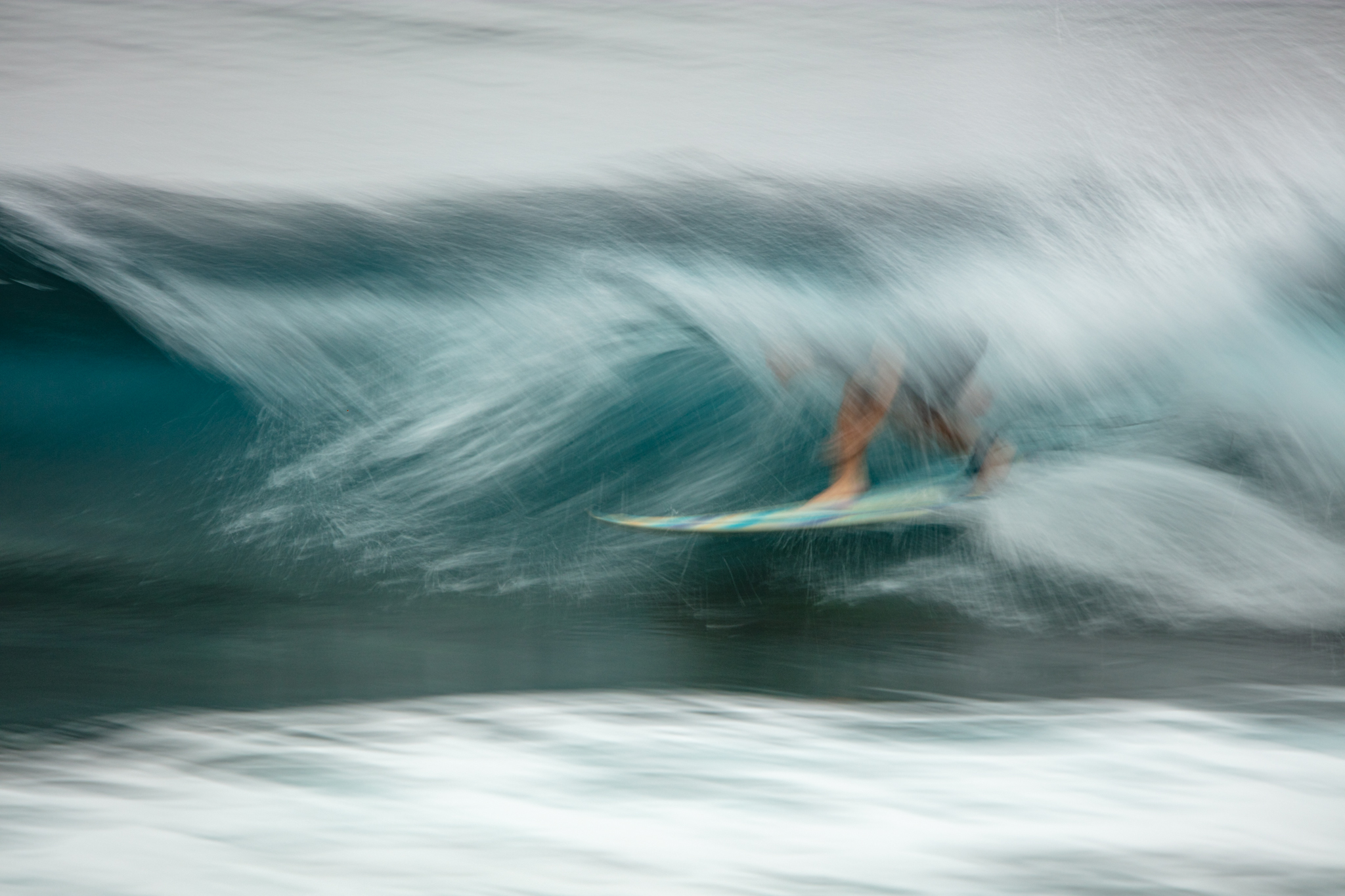 Motion blur in surf photography